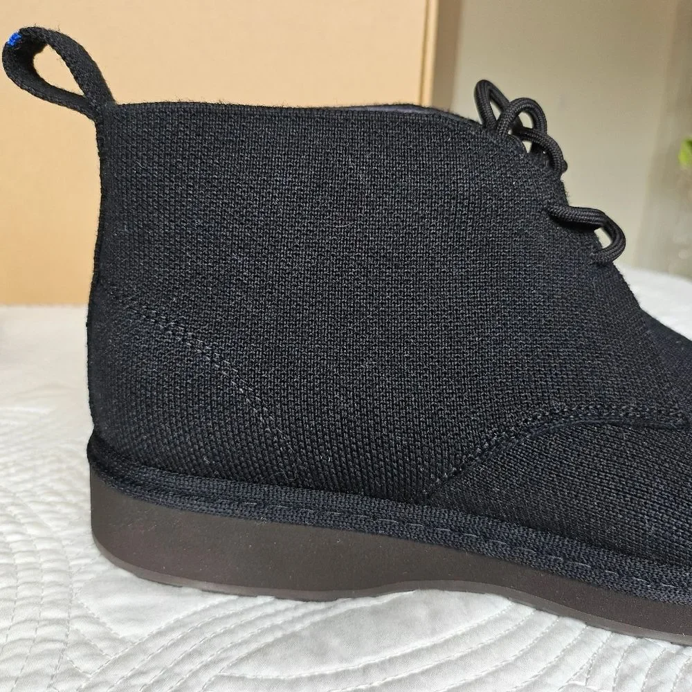NIB Rothy's Chukka Boot Black Shoes 8.5